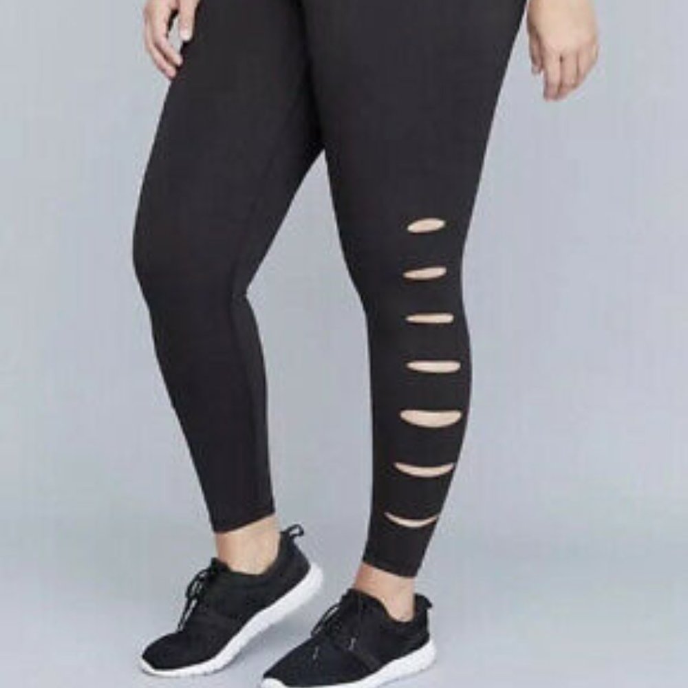 Livi Active Slash Compression Leggings 2X 18/20